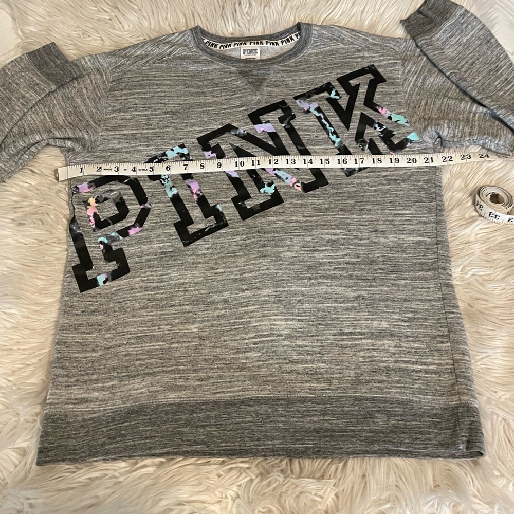 PINK | Sweatshirt | Small | Gray - Picture 4 of 10